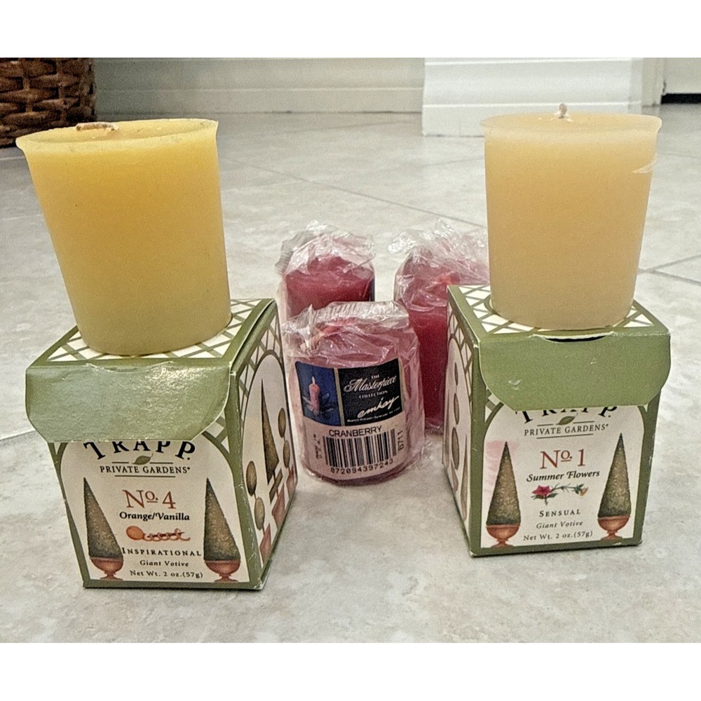New 2 Trapp Private Garden Candles 2 Oz.‎ 4 masterpiece candle Deadstock
